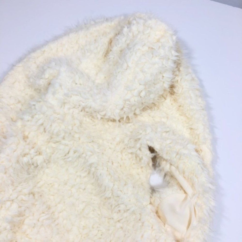 Wishlist Boutique White Cream Fuzzy Oversized Vest - Picture 5 of 6